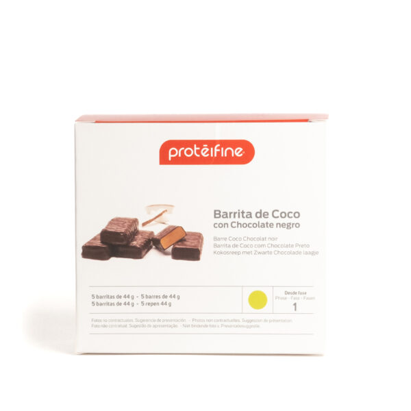 Barres coco chocolat noir