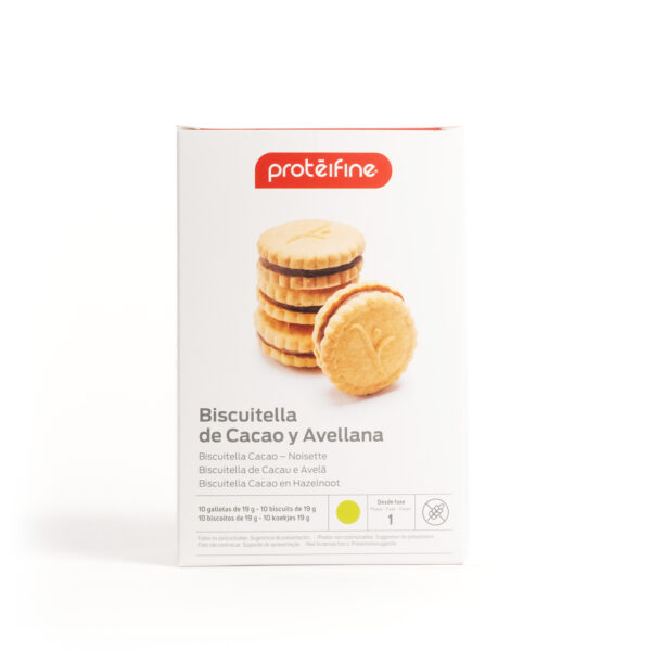 Biscuits fourrés cacao noisette